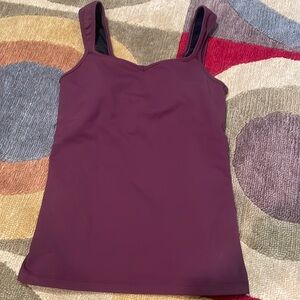 Women’s Kiragrace Burgundy Maroon Yoga Top, Sz M
